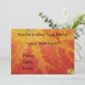 Red Maple Leaf Abstracte Autumn Natuur Fotografie Kaart (Staand voorkant)