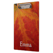 Red Maple Leaf Abstracte Autumn Natuur Fotografie Klembord (Links)