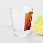 Red Maple Leaf Abstracte Autumn Natuur Fotografie Shot Glas (Links)