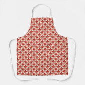 Red Maple Leaf Art Deco Design Schort (Voorkant)