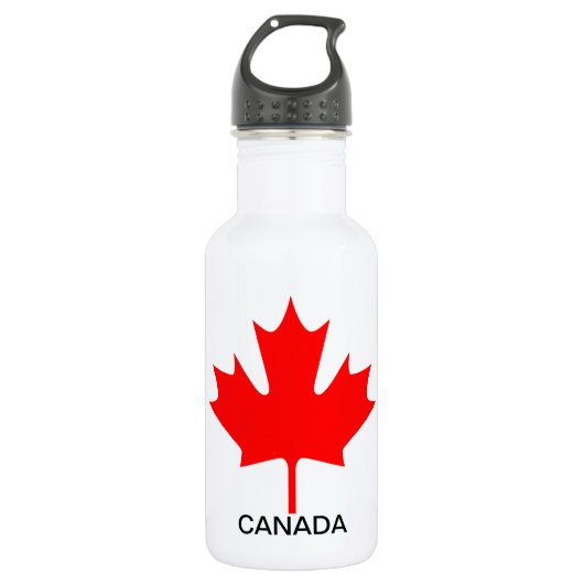Red Maple Leaf Canada - Waterfles (Voorkant)