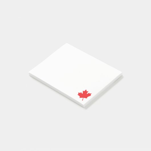 Red Maple leaf ı Post het Opmerking Post-it® Notes (Schuin)