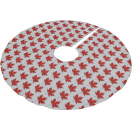 Red Maple Leaf Pattern Kerstboom Rok