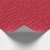 Red Marble Abstract Cute Unique Cute Cft Cadeaupapier (Hoek)