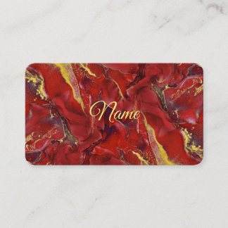 Red Marble Business Card Visitekaartje