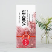 Red Marble Cadeaubon Certificaat (Staand voorkant)
