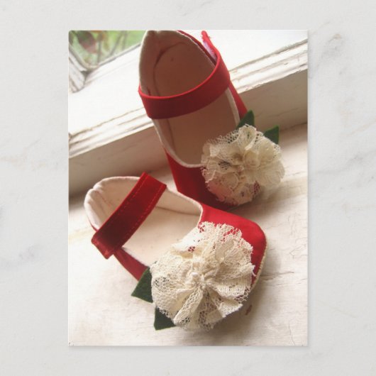 Red Mary Janes Briefkaart (Voorkant)