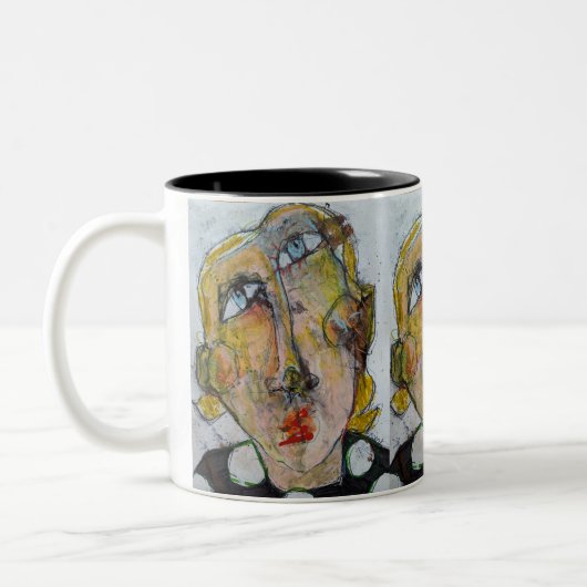 Red Mascara Tweekleurige Koffiemok (Links)