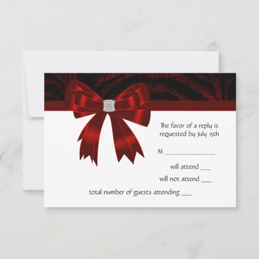 Red Masquerade Party RSVP (Dos)