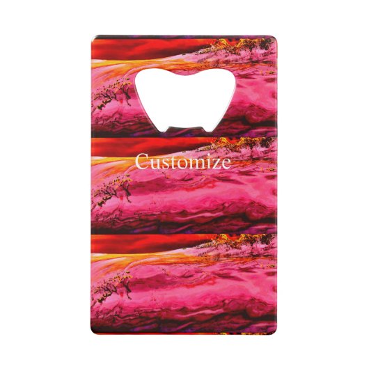 Red Maui Waves Thunder_Cove Kredietkaart Flessenopener (Voorkant)