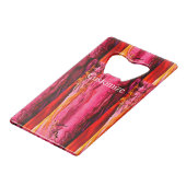 Red Maui Waves Thunder_Cove Kredietkaart Flessenopener (Achterkant Gekanteld)