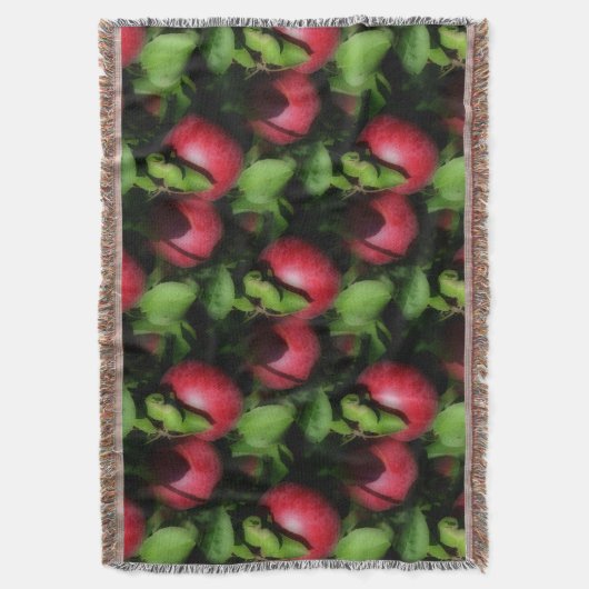 Red McIntosh Apples Natuur Art Pattern Deken (Voorkant Verticaal)