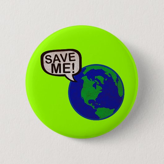 Red me - Aarde Ronde Button 5,7 Cm (Voorkant)