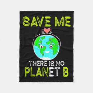 Red Me Daar Is Geen Planeet B Love Aarde  Fleece Deken