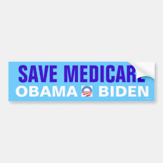 Red Medicare Obama Biden Bumpersticker