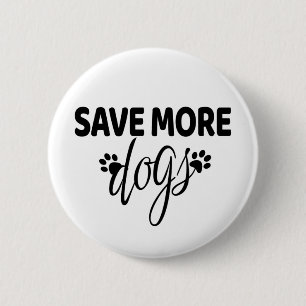 Red meer honden ronde button 5,7 cm