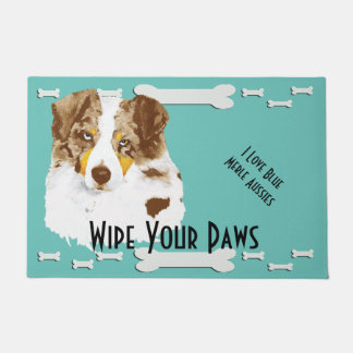 Red Merle Aussie & Dog Botten Grote Doormat Deurmat