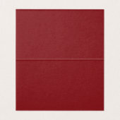 Red Merlot Harlequin Checkered Folded Place Cards (Inside Unfolded)