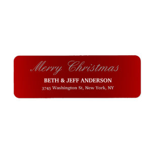 Red Merry Christmas Familie vakantie lakens van Etiket