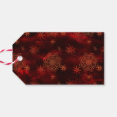 Red Merry Christmas Gepersonaliseerde Gift Label Cadeaulabel (Achterkant Horizontaal)