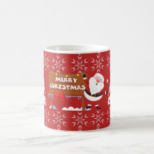 Red Merry Christmas-Mok Koffiemok