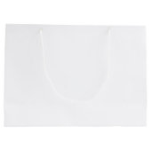 Red Merry Christmas Ribbon Swash Handtekening Naam Groot Cadeauzakje (Achterkant)