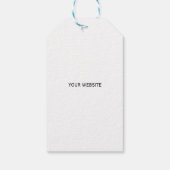 Red Merry Christmas uw logo bedrijf Cadeaulabel (Achterkant)