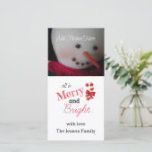 Red Merry et Bright Carte photo (Debout devant)