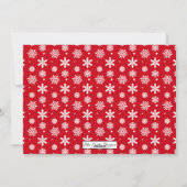 Red Merry et Bright | Carte photo de vacances (Dos)