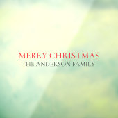 Red Merry kerst Raamsticker (Vel 3)