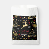 Red Merry-kerstboom Bedankzakje (Voorkant)