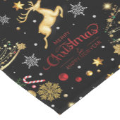 Red Merry-kerstboom Korte Tafelloper (Hoek)