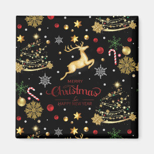 Red Merry-kerstboom Magneet