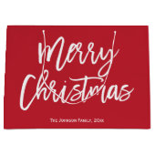 Red Merry-kerstcadeautassen Groot Cadeauzakje (Voorkant)