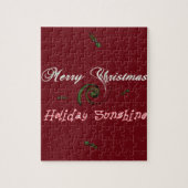 Red Merry Kerstfeestay Sunshine Wishes.png Legpuzzel (Verticaal)