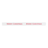Red Merry kerstlint Grosgrain Lint (Voorkant)