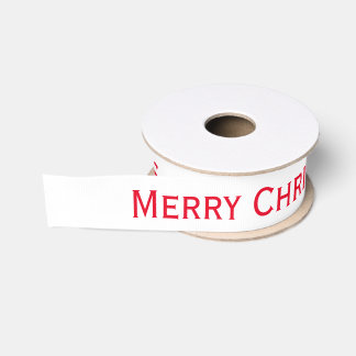 Red Merry kerstlint Grosgrain Lint