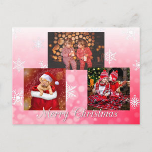 Red Merry Kerstmis - Persoonlijke foto Briefkaart