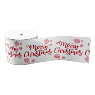 Red Merry Kerstmis Ribbon Grosgrain Lint