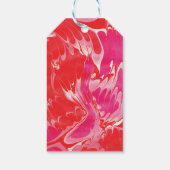 Red Merry Marble Cadeaulabel (Achterkant)