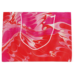 Red Merry Marble Groot Cadeauzakje
