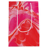 Red Merry Marble Medium Cadeauzakje (Achterkant)