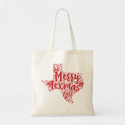 Red Merry Texmas Y'all Texas Sac fourre-tout de No (Devant)