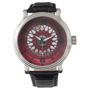 Red Mesh Wheels Montre Homme