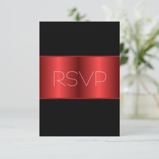 Red Metallic Black RSVP (Staand voorkant)