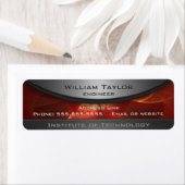 Red Metallic Elegance Etiket (Insitu)