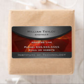 Red Metallic Elegance Etiket (Insitu)