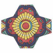 Red Mexican Talavera Carrelage poterie folklorique (Plat)