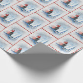 Red Michigan Lighthouse met Sailboot Cadeaupapier (Hoek)