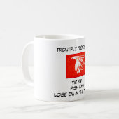 "Red Midge - Truite Voler "To Do List" Mug (Devant gauche)